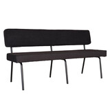 Lizzely Garden & Living Eetkamerbank Wendy 160cm zwart stof