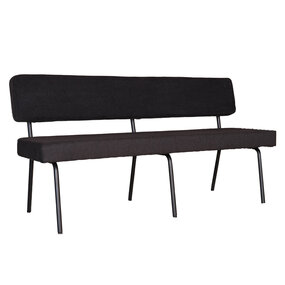 Lizzely Garden & Living Eetkamerbank Wendy 160cm zwart stof Lizzely Garden & Living Eetkamerbank Wendy 160cm zwart stof