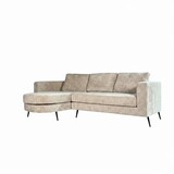 Lizzely Garden & Living Hoekbank design Nox 250cm bank beige chenille bankstel links loungebank