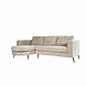 Lizzely Garden & Living Hoekbank design Nox 250cm bank beige chenille bankstel links loungebank