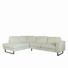 Hoekbank design Puckerto 290cm bank beige velvet hoek loungebank links bankstel Hoekbank design Puckerto 290cm bank beige velvet hoek loungebank links bankstel
