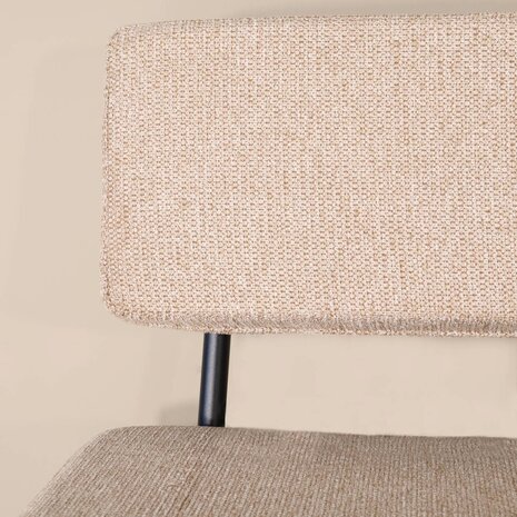 Lizzely Garden & Living Eetkamerbank Wendy 220cm beige stof eetbank Lizzely Garden & Living Eetkamerbank Wendy 220cm beige stof eetbank