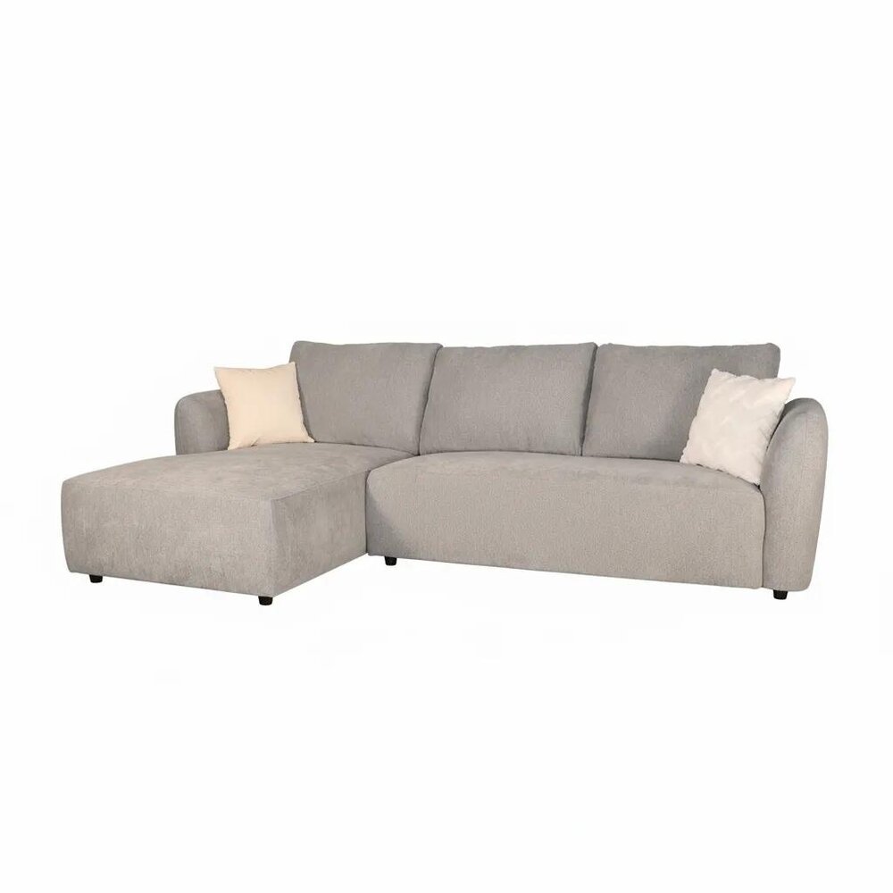 Hoekbank Hudson 280cm chenille donkergrijs links