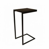 Lizzely Garden & Living Bijzettafel industrieel Jerry zwart mangohout duurzaam mango side table