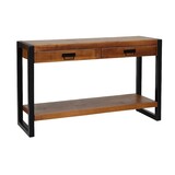 Lizzely Garden & Living Bijzettafel 120cm mangohout Vera bruin Lizzely Garden & Living Bijzettafel 120cm mangohout Vera bruin