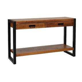 Lizzely Garden & Living Bijzettafel 120cm mangohout Vera bruin Lizzely Garden & Living Bijzettafel 120cm mangohout Vera bruin