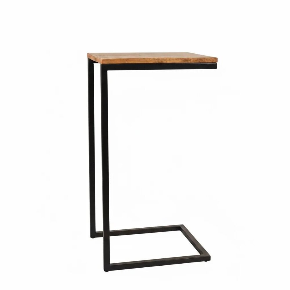 Bijzettafel industrieel Jerry duurzaam mangohout laptoptafel mango side table