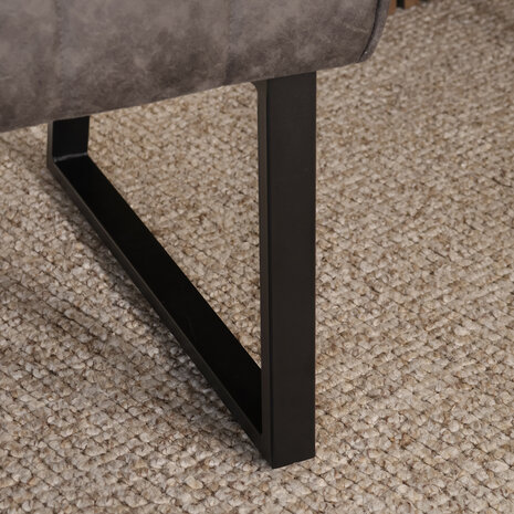 Lizzely Garden & Living Eetkamerbank Menzo ovaal 180cm antraciet microvezel ovale eetbank Lizzely Garden & Living Eetkamerbank Menzo ovaal 180cm antraciet microvezel ovale eetbank