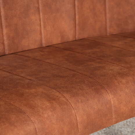 Lizzely Garden & Living Eetkamerbank Menzo ovaal 180cm cognac microvezel ovale eetbank Lizzely Garden & Living Eetkamerbank Menzo ovaal 180cm cognac microvezel ovale eetbank