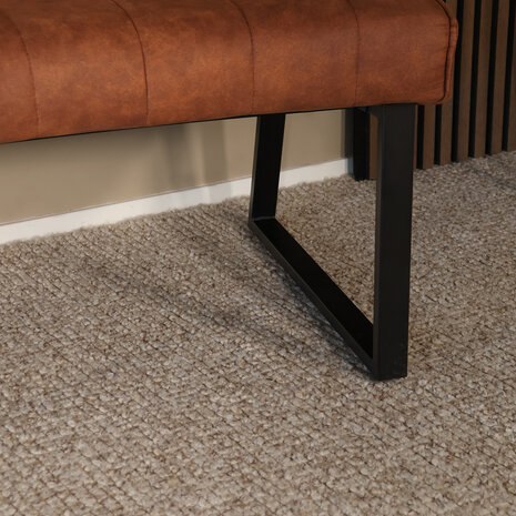 Lizzely Garden & Living Eetkamerbank Menzo ovaal 180cm cognac microvezel ovale eetbank Lizzely Garden & Living Eetkamerbank Menzo ovaal 180cm cognac microvezel ovale eetbank