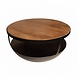 Lizzely Garden & Living Salontafel rond mangohout Luca industrieel massief hout Lizzely Garden & Living Salontafel rond mangohout Luca industrieel massief hout