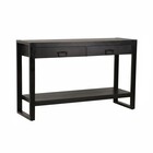 Bijzettafel 120cm mangohout Vera zwart Bijzettafel 120cm mangohout Vera zwart