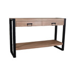 Bijzettafel 120cm mangohout Vera lichtbruin