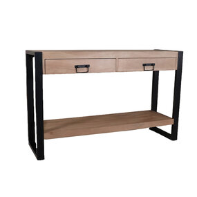 Lizzely Garden & Living Bijzettafel 120cm mangohout Vera lichtbruin Lizzely Garden & Living Bijzettafel 120cm mangohout Vera lichtbruin