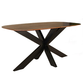 Lizzely Garden & Living Eettafel deens ovaal mangohout 180cm Austin bruin ovale tafel duurzaam mango eetkamertafel Lizzely Garden & Living Eettafel deens ovaal mangohout 180cm Austin bruin ovale tafel duurzaam mango eetkamertafel