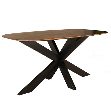 Lizzely Garden & Living Eettafel deens ovaal mangohout 180cm Austin bruin ovale tafel duurzaam mango eetkamertafel Lizzely Garden & Living Eettafel deens ovaal mangohout 180cm Austin bruin ovale tafel duurzaam mango eetkamertafel