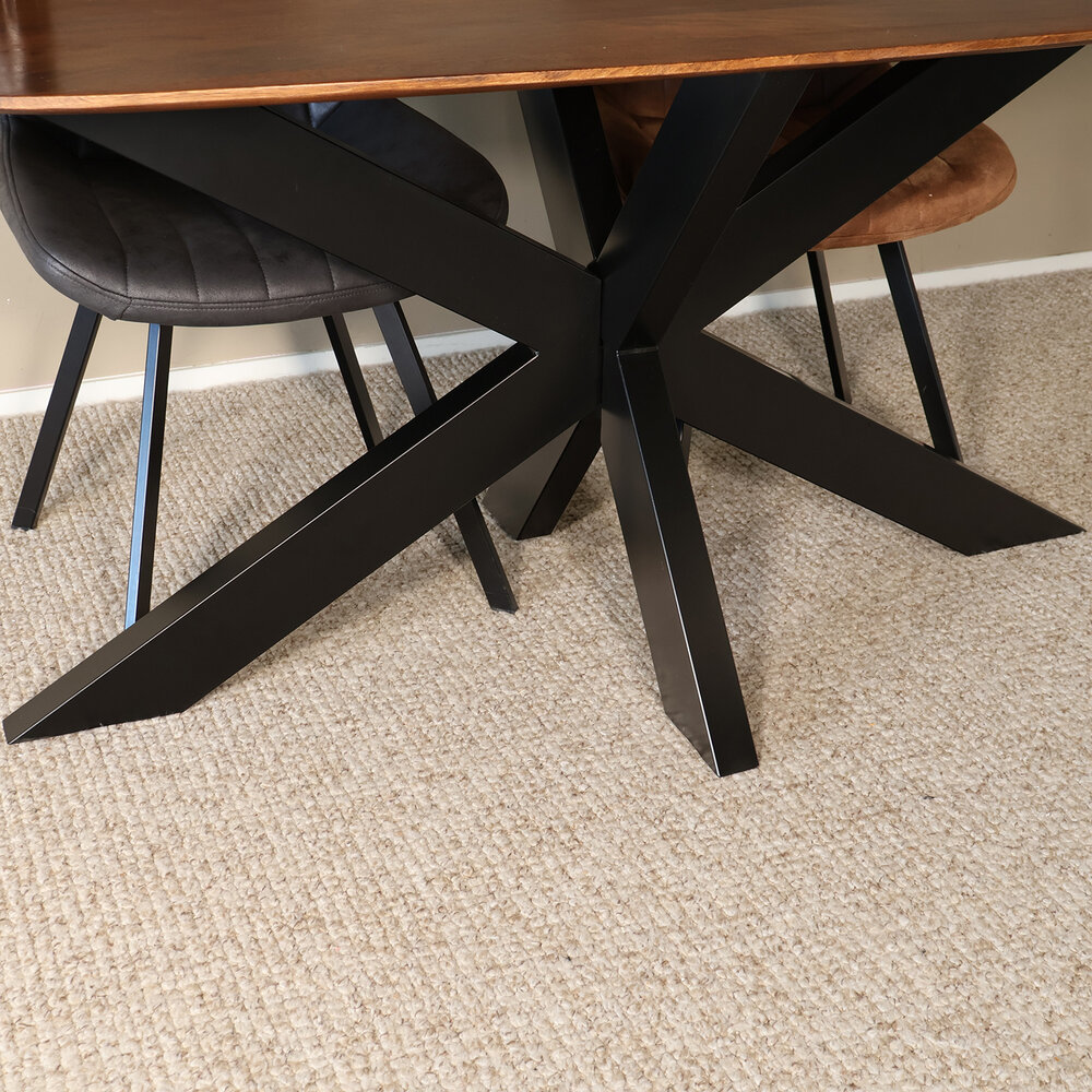 Eettafel deens ovaal mangohout 180cm Austin bruin ovale tafel duurzaam mango eetkamertafel Eettafel deens ovaal mangohout 180cm Austin bruin ovale tafel duurzaam mango eetkamertafel