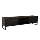 TV meubel zwart mangohout 180cm Liv