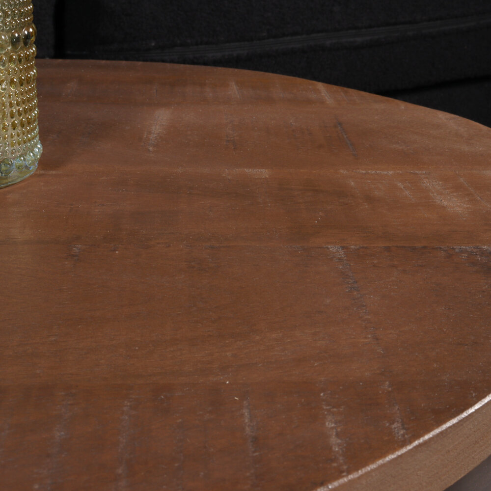 Salontafel 3delig mangohout Jaell industrieel duurzaam massief hout massief hout mango