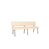 Lizzely Garden & Living Eetkamerbank 180cm Wendy beige stof