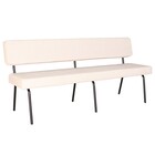 Eetkamerbank 180cm Wendy zand stof