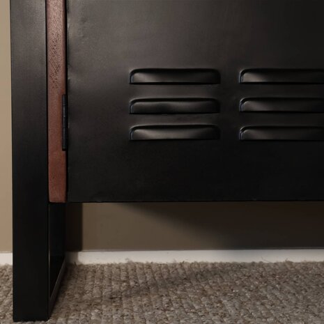 Lizzely Garden & Living Dressoir mangohout Jazzy walnoot industrieel 200x85cm Lizzely Garden & Living Dressoir mangohout Jazzy walnoot industrieel 200x85cm