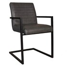 Eetkamerstoel met armleuning antraciet Noor industrieel design eetstoel Eetkamerstoel met armleuning antraciet Noor industrieel design eetstoel