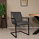 Lizzely Garden & Living Eetkamerstoel met armleuning antraciet Noor industrieel design eetstoel Lizzely Garden & Living Eetkamerstoel met armleuning antraciet Noor industrieel design eetstoel