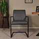 Lizzely Garden & Living Eetkamerstoel met armleuning antraciet Noor industrieel design eetstoel Lizzely Garden & Living Eetkamerstoel met armleuning antraciet Noor industrieel design eetstoel