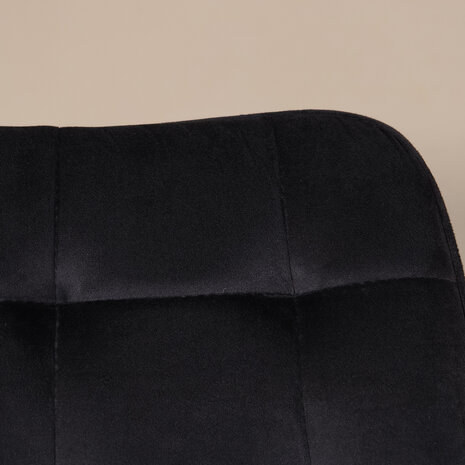 Lizzely Garden & Living Eetkamerstoel De Vince zwart velvet eetstoel Lizzely Garden & Living Eetkamerstoel De Vince zwart velvet eetstoel