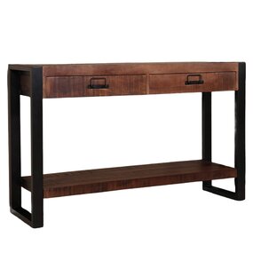 Lizzely Garden & Living Bijzettafel 120cm mangohout Vera bruin Lizzely Garden & Living Bijzettafel 120cm mangohout Vera bruin