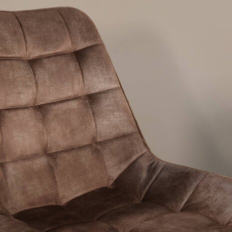 Lizzely Garden & Living Eetkamerstoel De Vince cognac velvet eetstoel Lizzely Garden & Living Eetkamerstoel De Vince cognac velvet eetstoel