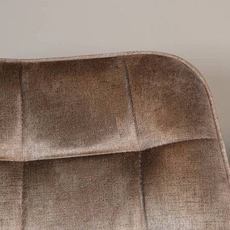 Lizzely Garden & Living Eetkamerstoel De Vince cognac velvet eetstoel Lizzely Garden & Living Eetkamerstoel De Vince cognac velvet eetstoel