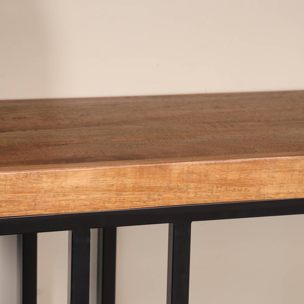 Bijzettafel mangohout Don 150cm lichtbruin Bijzettafel mangohout Don 150cm lichtbruin