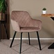 Lizzely Garden & Living Eetkamerstoel met armleuning Yurgan velvet champagne eetstoel Lizzely Garden & Living Eetkamerstoel met armleuning Yurgan velvet champagne eetstoel