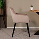 Lizzely Garden & Living Eetkamerstoel met armleuning Yurgan velvet champagne eetstoel Lizzely Garden & Living Eetkamerstoel met armleuning Yurgan velvet champagne eetstoel