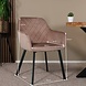 Lizzely Garden & Living Eetkamerstoel met armleuning Yurgan velvet champagne eetstoel Lizzely Garden & Living Eetkamerstoel met armleuning Yurgan velvet champagne eetstoel