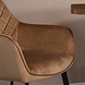 Lizzely Garden & Living Eetkamerstoel met armleuning Yurgan velvet bruin eetstoel