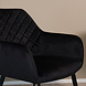 Lizzely Garden & Living Eetkamerstoel met armleuning Yurgan velvet zwart eetstoel