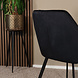 Lizzely Garden & Living Eetkamerstoel met armleuning Yurgan velvet zwart eetstoel