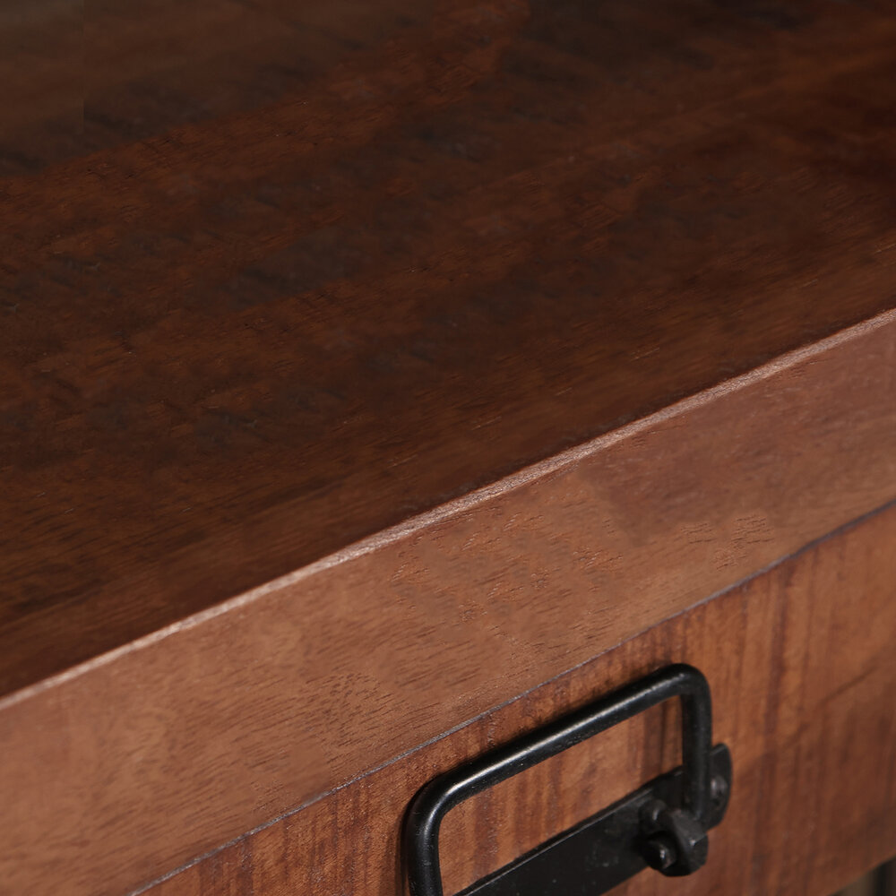 Bijzettafel 120cm mangohout Vera bruin Bijzettafel 120cm mangohout Vera bruin