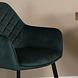 Lizzely Garden & Living Eetkamerstoel met armleuning Yurgan velvet donkergroen eetstoel Lizzely Garden & Living Eetkamerstoel met armleuning Yurgan velvet donkergroen eetstoel