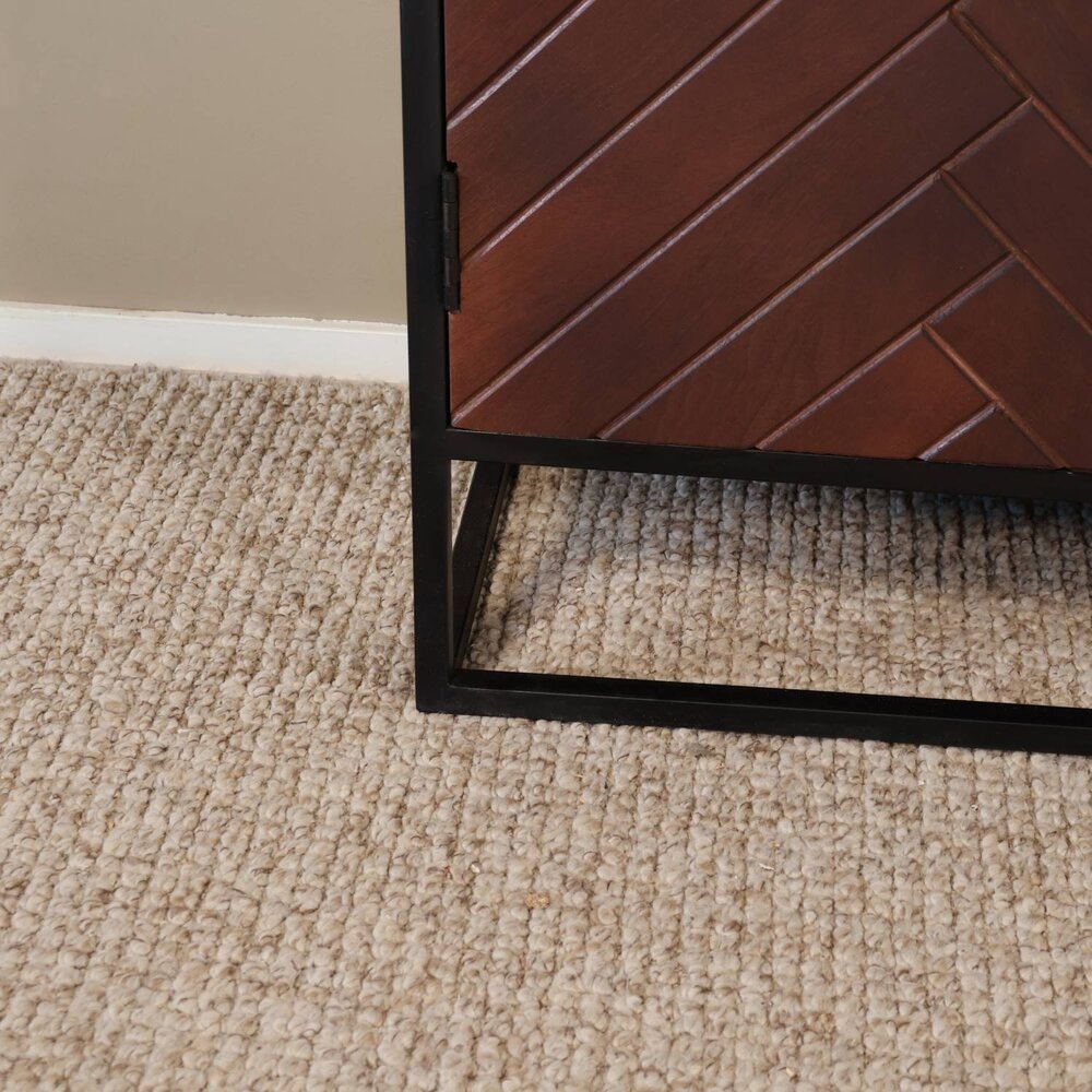 Dressoir mangohout visgraat Cody walnoot industrieel 180x85cm