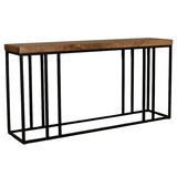 Lizzely Garden & Living Bijzettafel mangohout Don 180cm bruin industrieel side table Lizzely Garden & Living Bijzettafel mangohout Don 180cm bruin industrieel side table