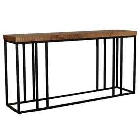 Lizzely Garden & Living Bijzettafel mangohout Don 180cm bruin industrieel side table