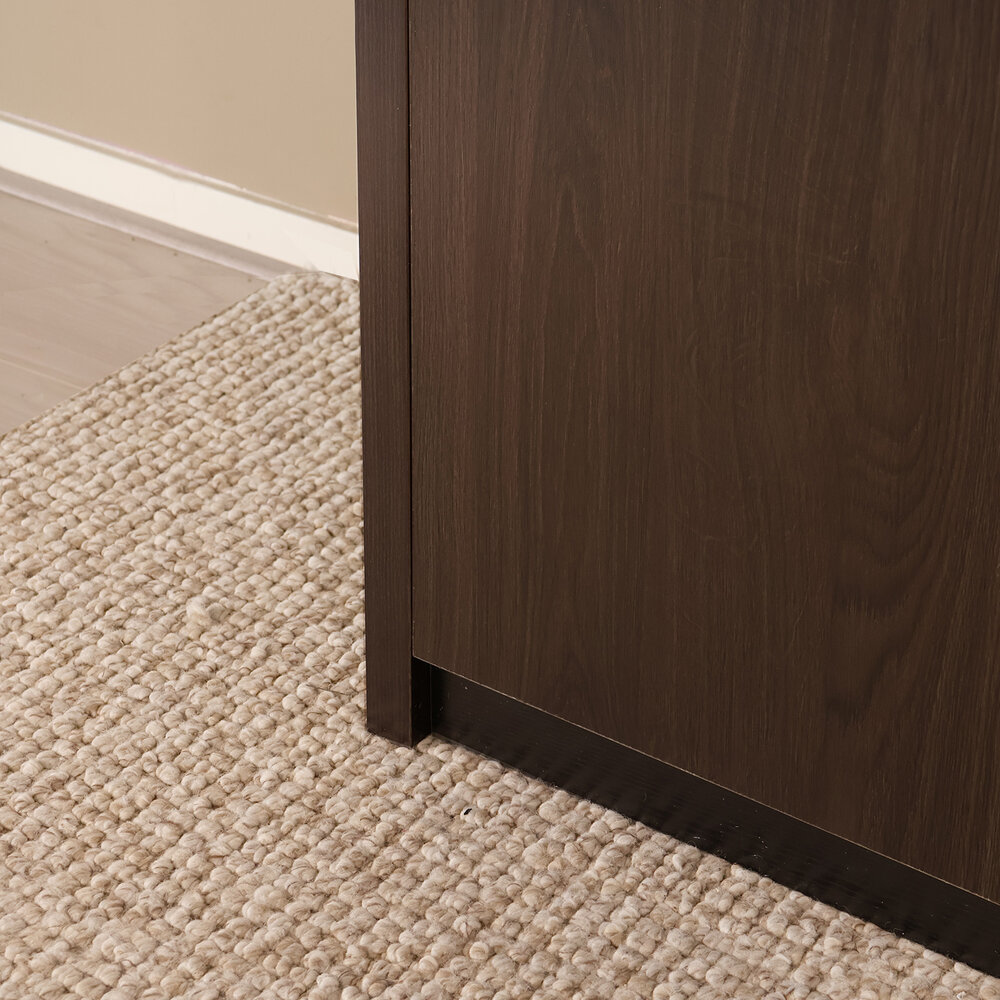 Dressoir melamine Cassie donker walnoot 180cm