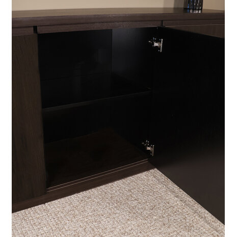 Lizzely Garden & Living Dressoir melamine Cassie donker walnoot 180cm