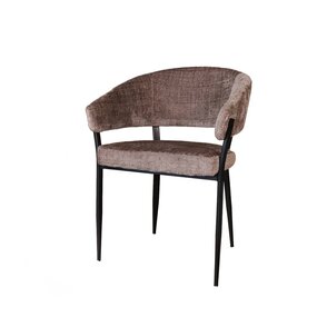 Lizzely Garden & Living Eetkamerstoel met armleuning Ziva taupe chenille Lizzely Garden & Living Eetkamerstoel met armleuning Ziva taupe chenille