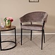 Lizzely Garden & Living Eetkamerstoel met armleuning Ziva taupe chenille Lizzely Garden & Living Eetkamerstoel met armleuning Ziva taupe chenille