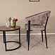 Lizzely Garden & Living Eetkamerstoel met armleuning Ziva taupe chenille Lizzely Garden & Living Eetkamerstoel met armleuning Ziva taupe chenille